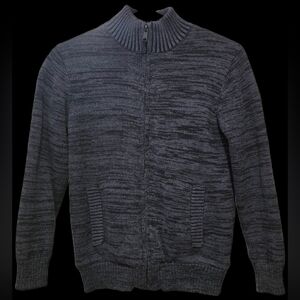 Boston Traders Boys Blue Zip-Up Sweater